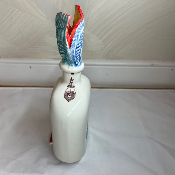 Ceramic vented Tea Candle Lantern Elegant Art Deco standing or hanging|10” Tall - Picture 9 of 17